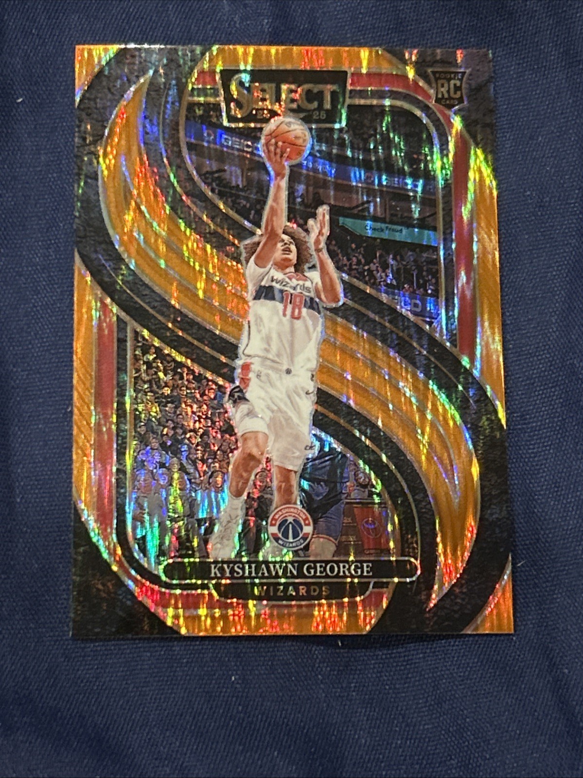 2024-25 Panini Select - Kyshawn George #177 Orange Flash (RC)