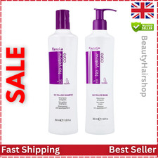 Fanola No Yellow Shampoo & Mask 350ml Purple Toner for Blonde Hair Free P&P