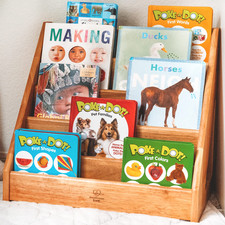 Montessori  Me Montessori Bookshelf - Book Display Shelf For Toddler -