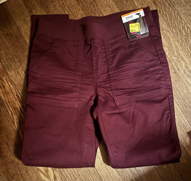 ladies Maroon Jegging Sz M 7-9