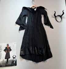 NEW Disney Maleficent Childs Costume Set Medium Black Disguise Halloween Dress