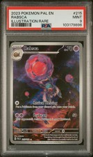 2023 POKEMON PAL EN-PALDEA EVOLVED ILLUSTRATION RARE #215 RABSCA PSA 9