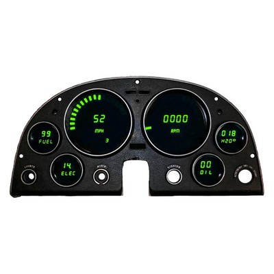 For Chevy Corvette 63-67 Intellitronix Direct Fit LED Digital Gauge Panel, Green