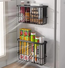 2 Pieces Kitchen Cabinet Door Storage Box, Self-Adhesive Storage Box, Wall Mount