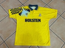 Maglia Vintage Tottenham Hotspur Calcio Umbro Holsten Rara Gialla Trikot Worn?
