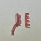 Vintage Light Rosey Pink Barbie Or Clone Sized Brush And Comb Set