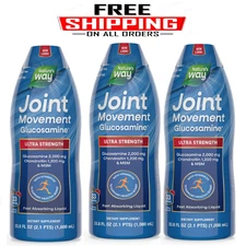 3 Pack - Nature's Way Joint Movement Glucosamine Liquid, 33.8 fl. oz.