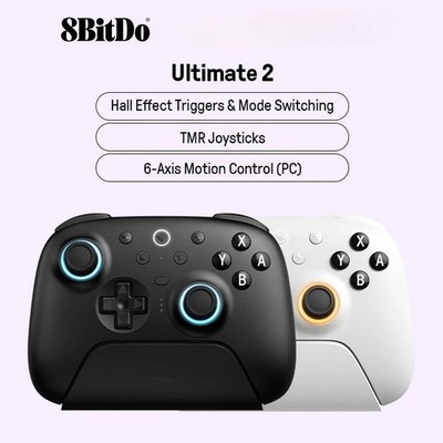 8BitDo Ultimate 2 Bluetooth Gaming Controller with TMR Joysticks for Switch 2,1