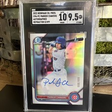 Parker Chavers 2022 Bowman Chrome Refractor Auto /499 1st Prospect Rookie RC