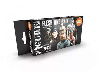 AK Interactive AK11621 - Flesh And Skin Colors 3G 6x17ml - Neu