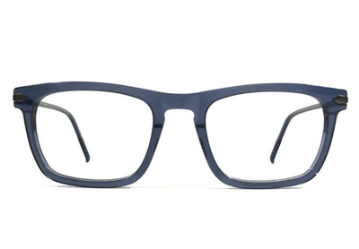 MODO Eyeglasses Frames CYRUS BLUE Gray Transparent Square Full Rim 53-21-145
