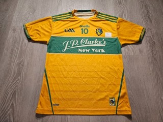 Mens O`Neills GAA Leitrim #10 football Gaelic jersey shirt Size L (Tight Fit)