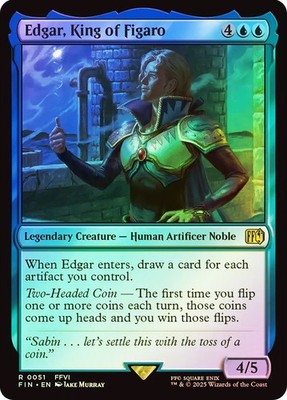 MTG FOIL Edgar, King of Figaro  - FINAL FANTASY #051