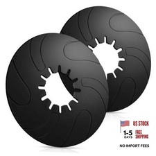 2 Pack 5th Wheel Hitch Lube Plate RV Camper Trailer Fifth Wheel 12 Inch Black