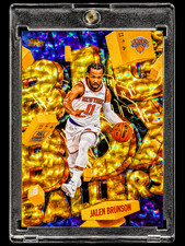 JALEN BRUNSON GOLD DISCO REFRACTOR RARE Paral...