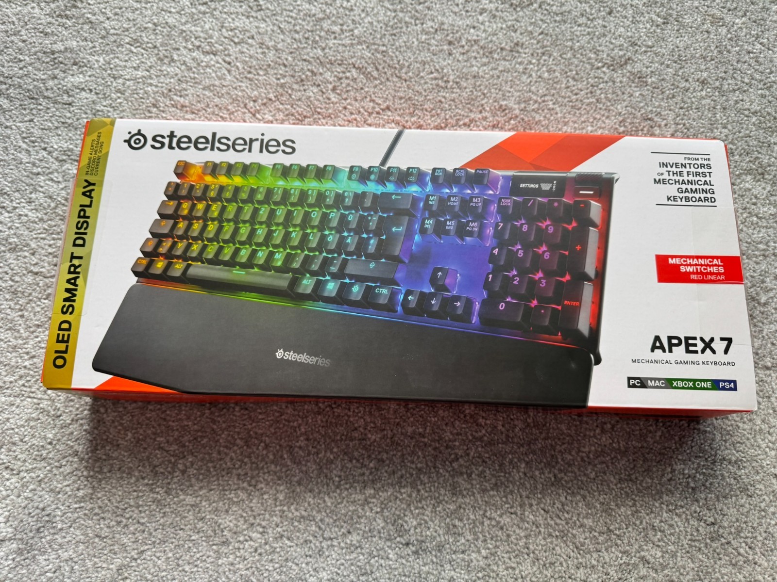 SteelSeries Apex 7 Mechanical Gaming English Keyboard