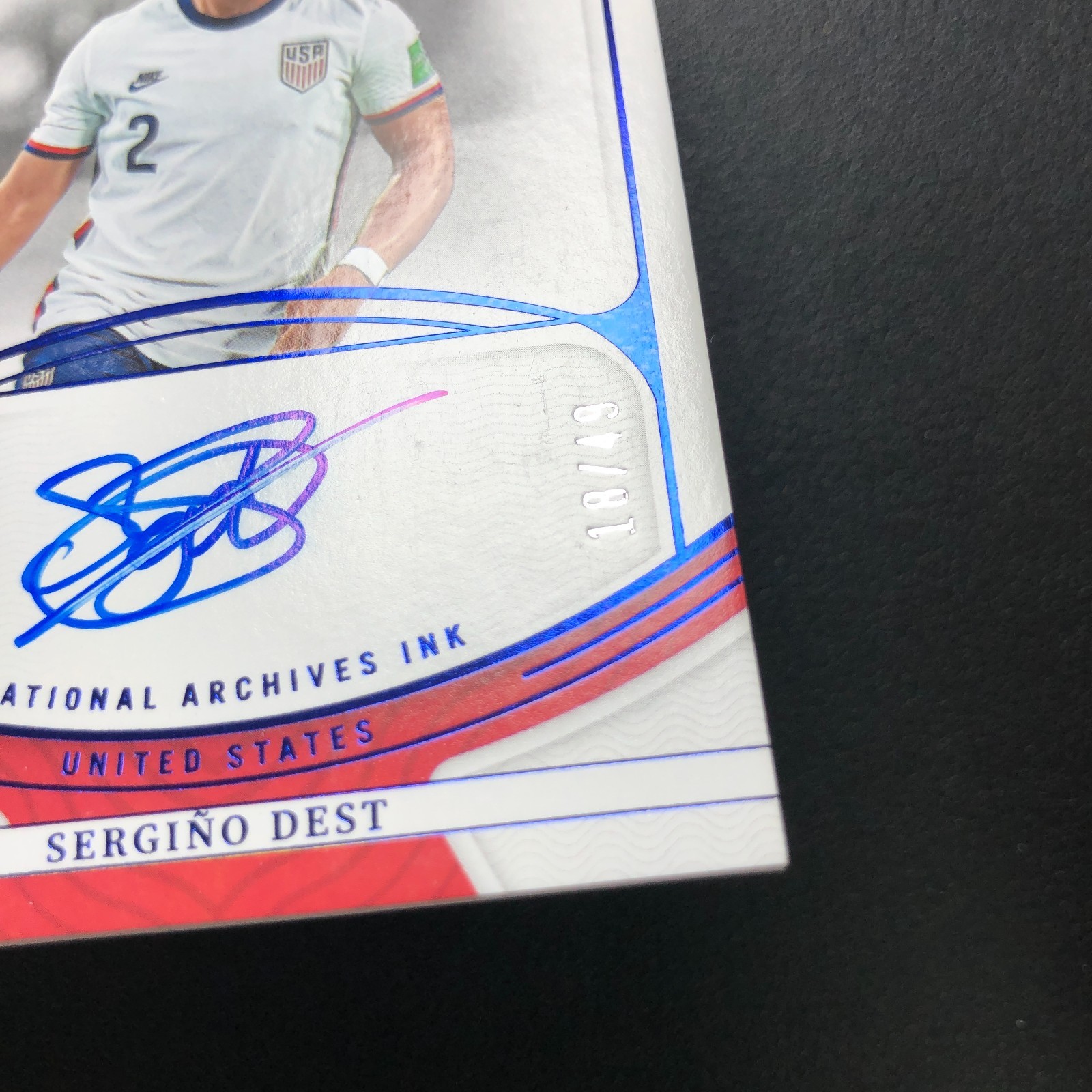 2022 National Treasures World Cup Archives Ink On Card Auto Sergino Dest /49 view 7