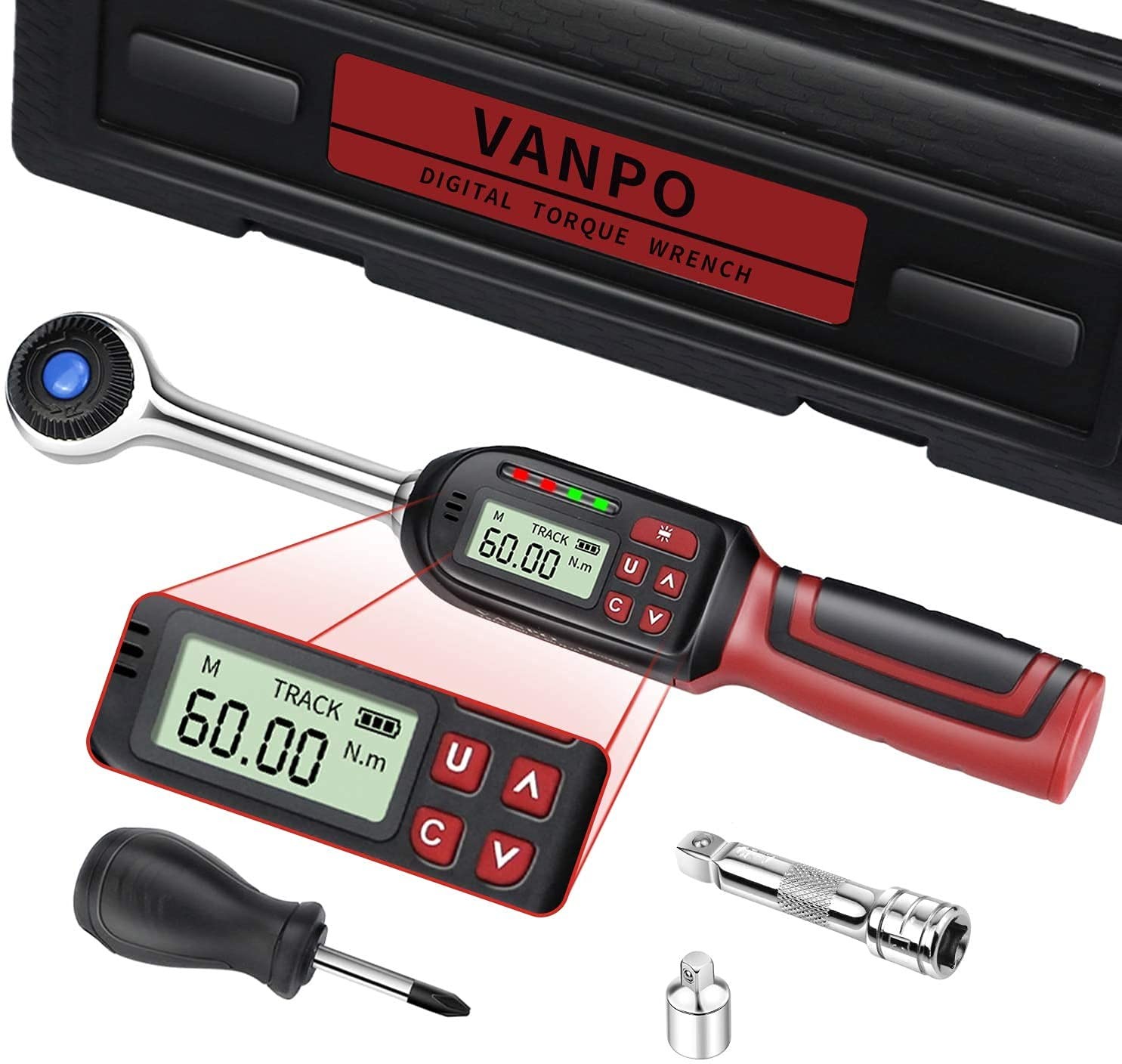 Chiave Dinamometrica 3/8'' Elettronica per Manutenzione Bici e Moto