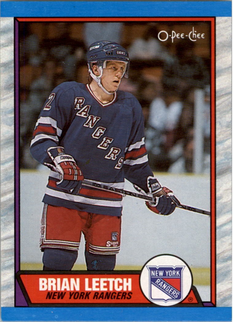 1989-90 O-Pee-Chee #136 Brian Leetch RC - HKY