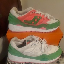Saucony Shadow 6000 Watermelon Low Split Sneakers Unisex Size 9.5
