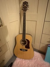 Washburn Acoustic Guitar HD10s Nat Dreadnaught Natural