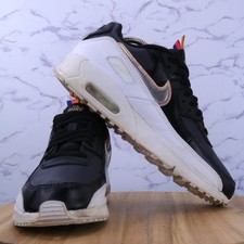 Nike Air Max 90 Leather SE GS Off Noir Black Youth Shoe DJ0414-001 Big Kid Sz 7Y