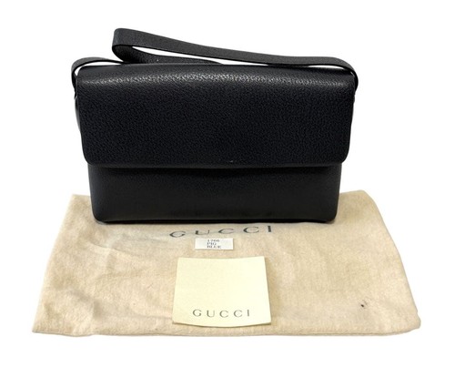 GUCCI Pre-Owned One Shoulder Handbag Flap Leather