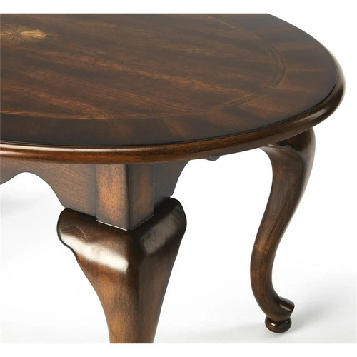 Butler Specialty Company Oval Cocktail Table In Cherry - Picture 3 of 3