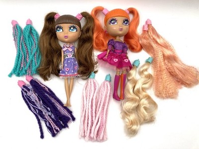 Cutie Pops 10  Dolls Tangerine Red Head & Brunette 5 Extra Hair Sets