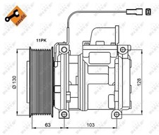 NRF 32829 Kompressor, Klimaanlage für MERCEDES-BENZ