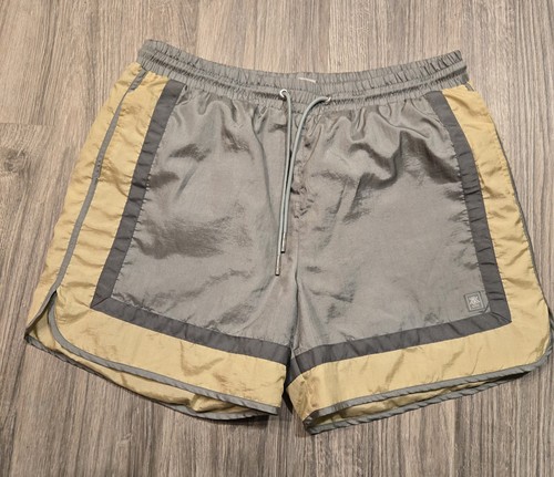 Kith WASHED NYLON DYLAN SHORTS Reverie Ronnie Fieg Green Yellow Size XL - Picture 2 of 7