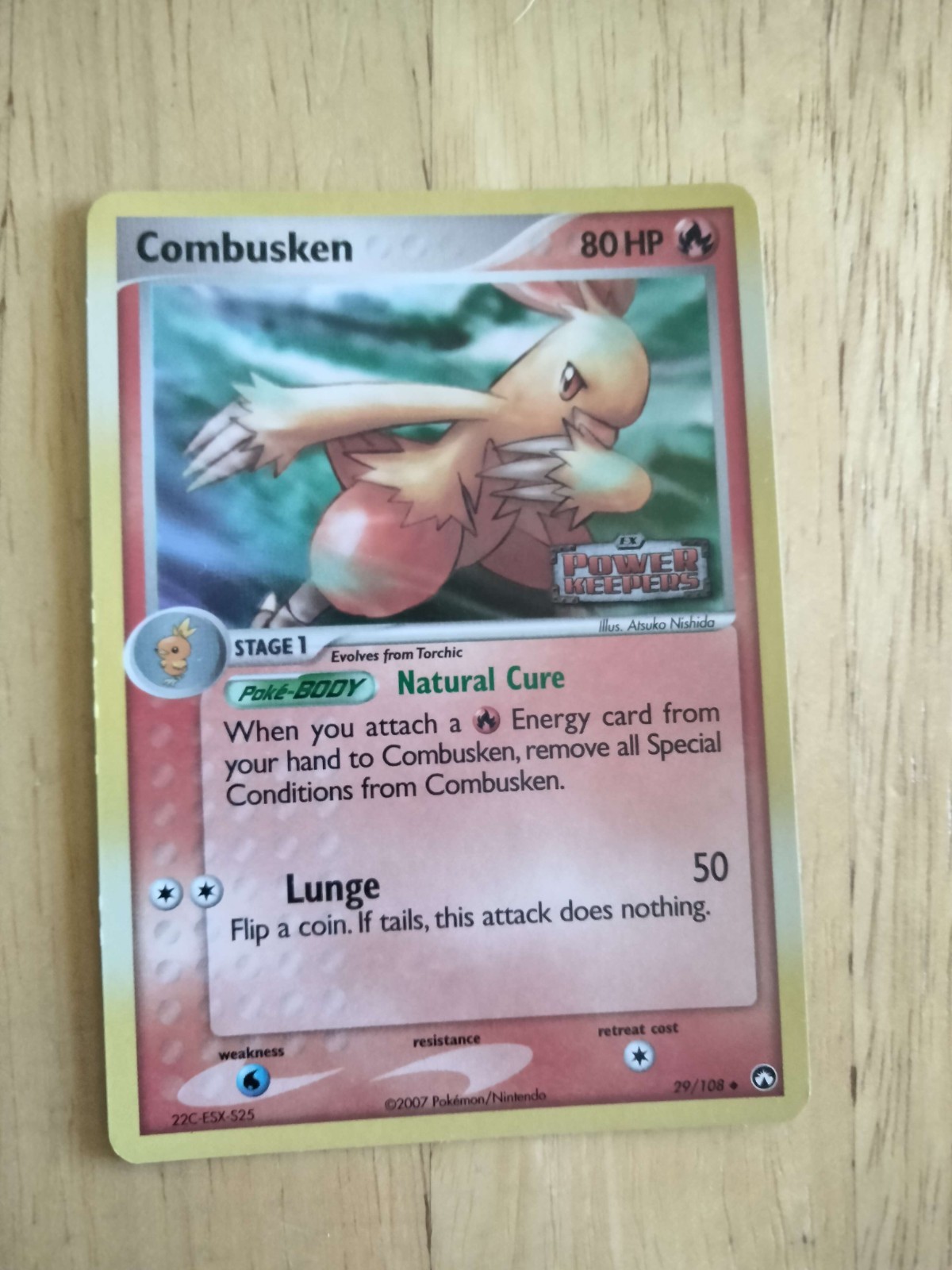 Combusken 29/108 Power Keepers Reverse Holo - Very Lightly Played