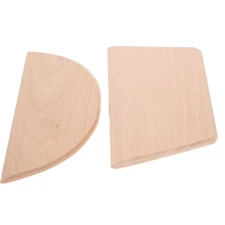 2 Pcs Dough Cutter and Scraper Wooden for Cooking Cutters Baking