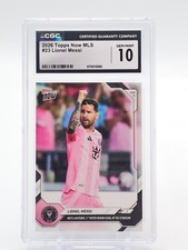 LIONEL MESSI 2026-27 TOPPS NOW MLS SOCCER #23 INTER MIAMI CF CGC 10 GEM MT Q7056
