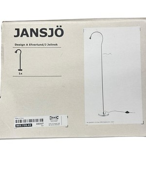 IKEA JANSJÖ LED Floor Lamp Silver Flexible Gooseneck Reading Lamp 803.735.43 NEW