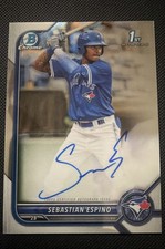 2022 Bowman Chrome - Prospect Autographs Sebastian Espino #CPA-SE (AU, RC)