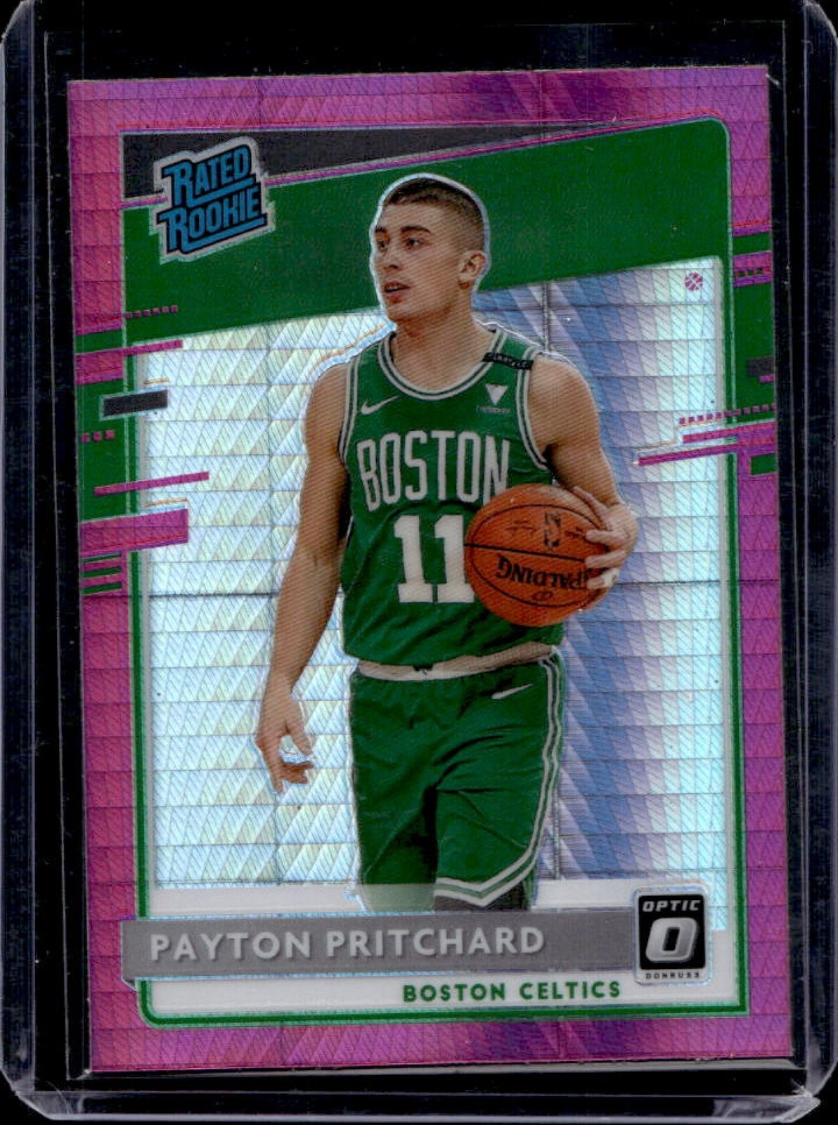 2020-21 Panini Donruss Optic Payton Pritchard Hyper Pink Rookie RC #176 Celtics