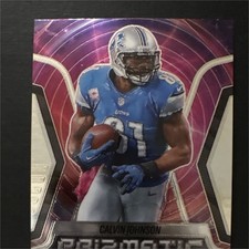 Panini Calvin Johnson Detroit Lions 2025 Prizm Prizmatic #17 Football Card