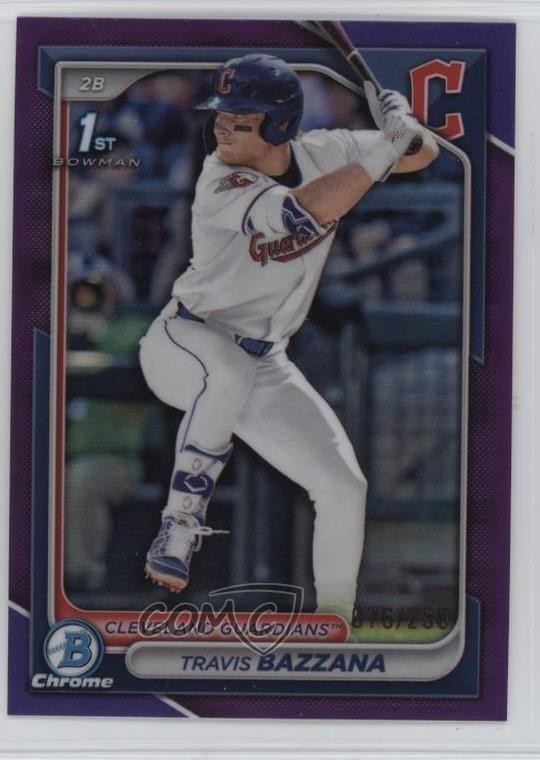 2024 Bowman Draft Chrome Purple Refractor 205/250 Travis Bazzana #BDC-1