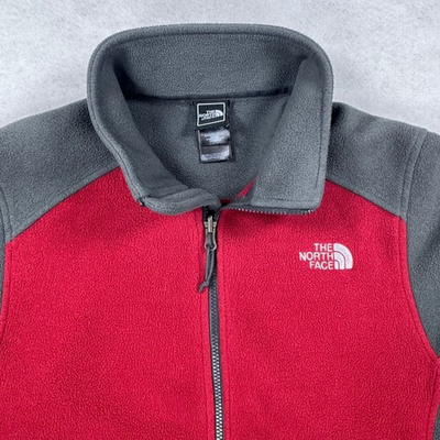 #ad #ad The North Face Mens FlashDry Fleece Full Zip Jacket Red Grey KW 674097 Small $21.99