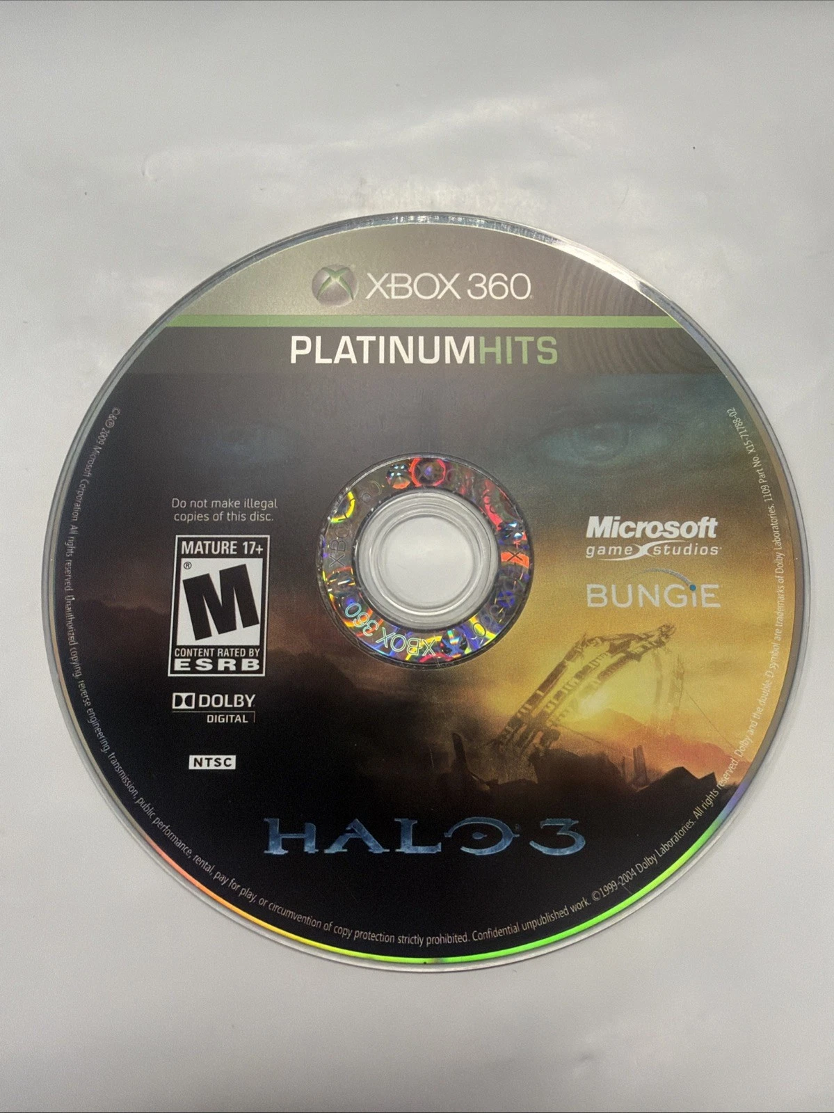 Halo 3 (Xbox 360 Platinum Hits) Disc Only - Tested & Working