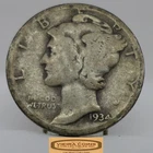 1934-D Mercury Silver Dime - #C58498NQ