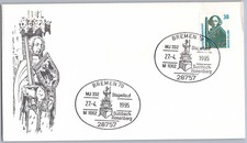 Special postmark Bremen 1995 launch ship Bremen Roland