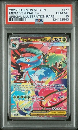 2025 POKEMON MEG EN-MEGA EVOLUTION #177 MEGA VENUSAUR EX PSA 10