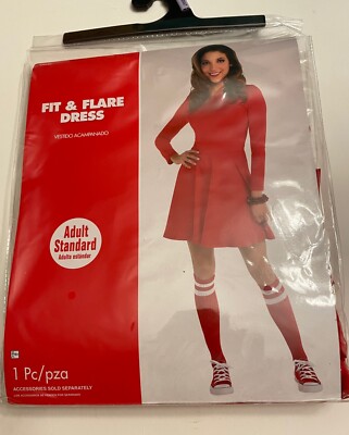 Amscan Fit & Flare Sexy Red Dress Womens Halloween Costume Dress Up | eBay Amscan Fit & Flare Sexy Red Dress Womens Halloween Costume Dress Up | eBay