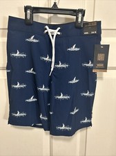 Vans Boardshorts Boy's Size 24/8 New The Daily Shark Swimwear Trunks 16.5"