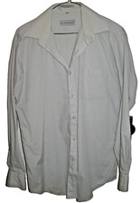 Mens VINTAGE 90s Van Heusen Long Sleeve Button Up Shirt Top Size 15 1/2 33 34