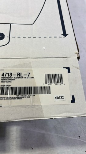 Kohler K4713-RL-7 Sedile WC anteriore chiuso allungato curva francese nero - Foto 2 di 2