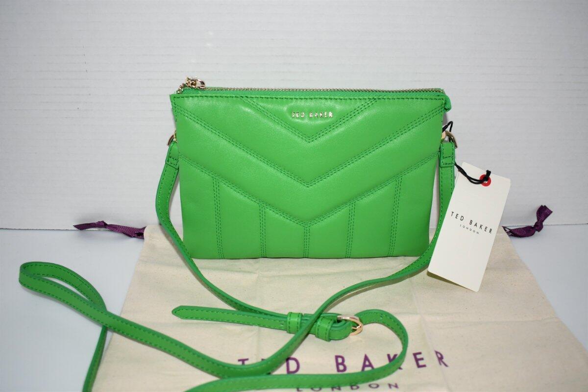 Ted Baker Ayasini Quilted Puffer Leather SMALL Crossbody Bag in