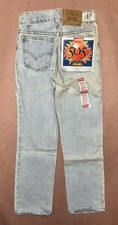 Vintage 1990 s Levis 505 Boys, Blue Jeans, Deadstock NWT, Size 9